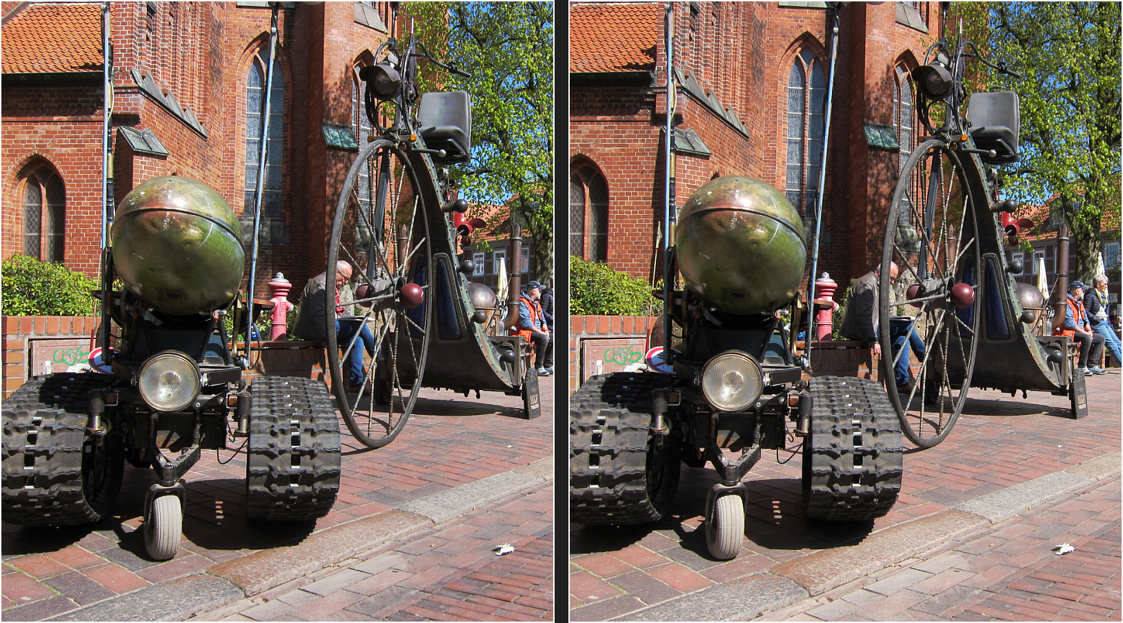 Steampunk in Buxtehude (3D Kreuzblick)