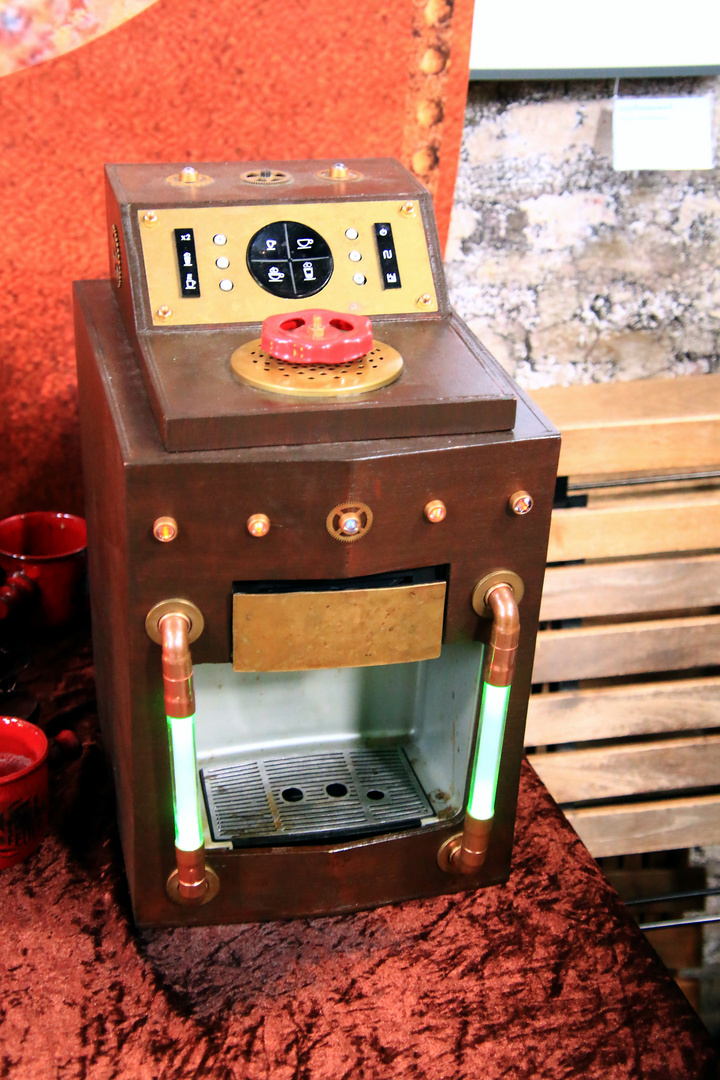 Steampunk Kaffeemaschine 