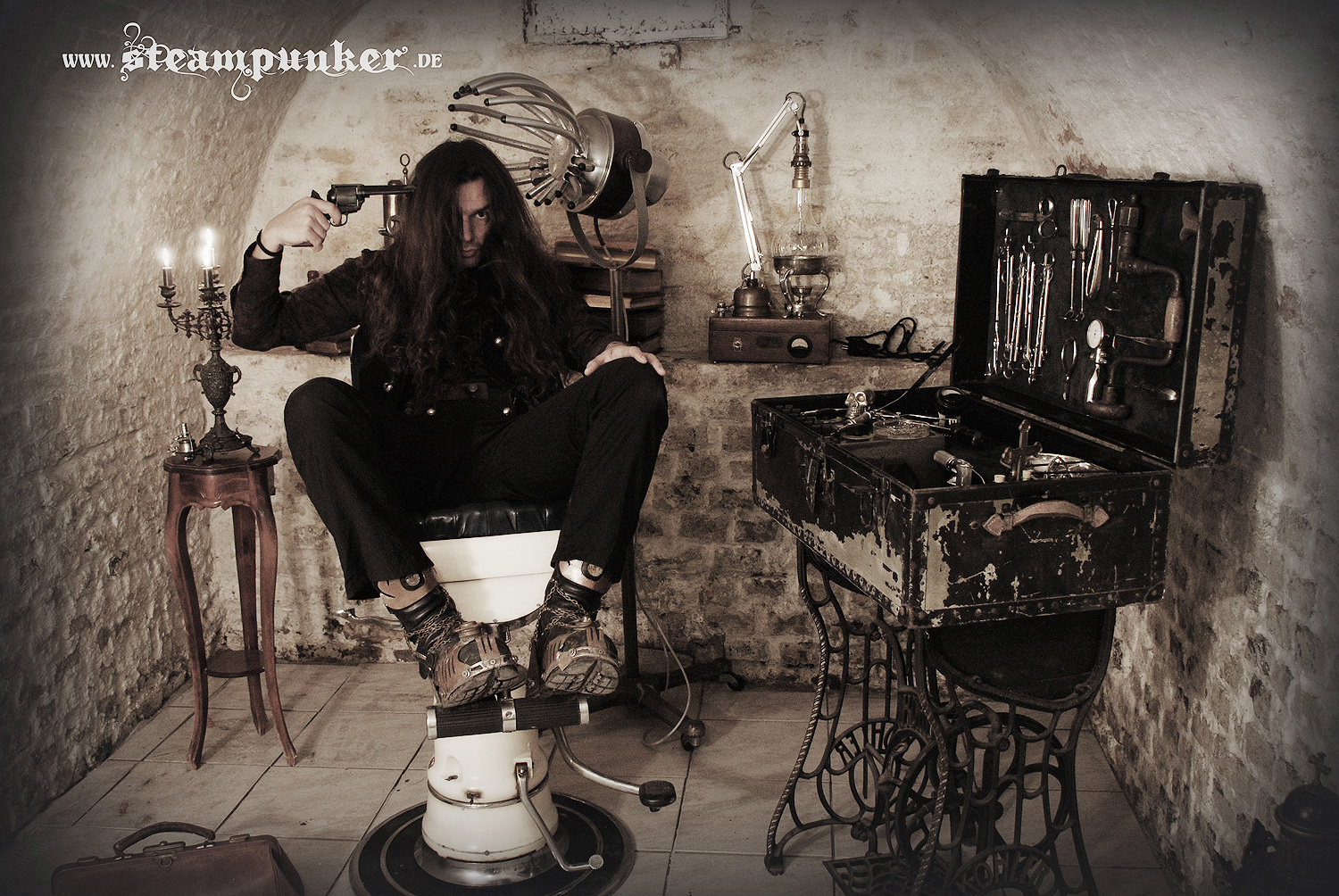 Steampunk Room : Steampunk Room With Smoking Machines Stock Photo Alamy / Steampunk for the powder room.
