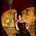 Steampunklady mit Herz