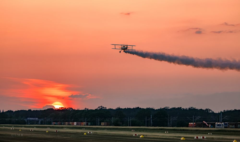 Stearman in Sunset