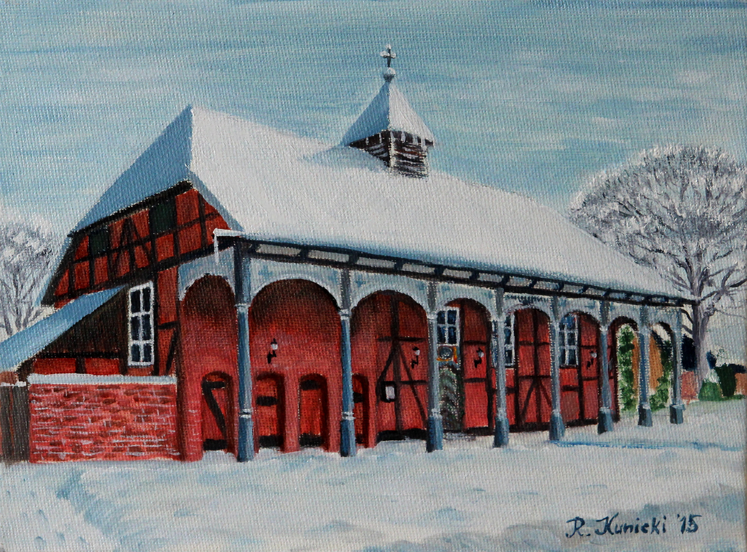 "Stechinelli-Kapelle in Wieckenberg im Winter"