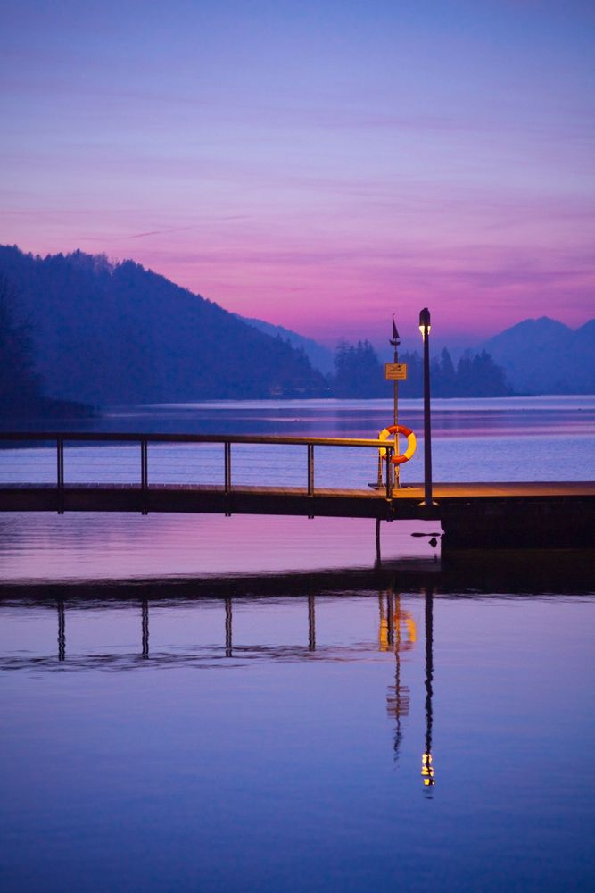 Steeg bei Sonnenuntergang