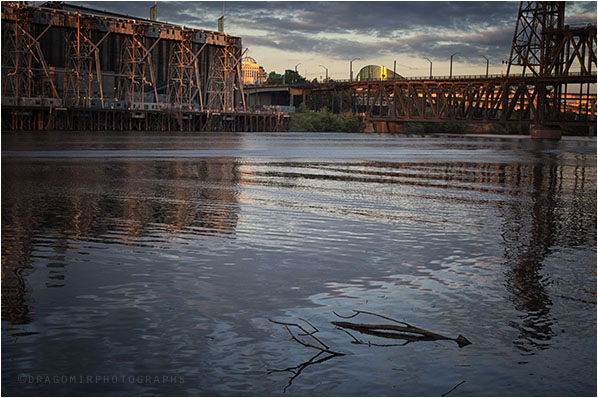 Steel Bridge In Portland