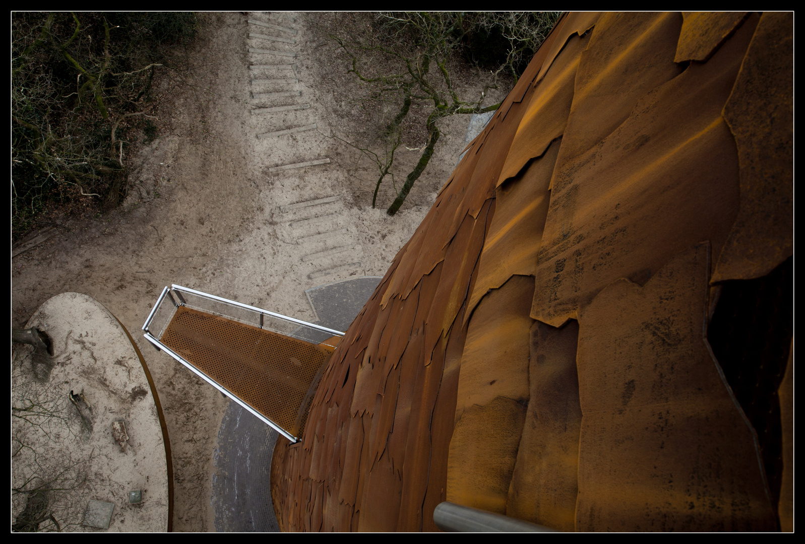 steel tower wall