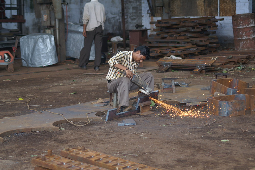 Steel worker