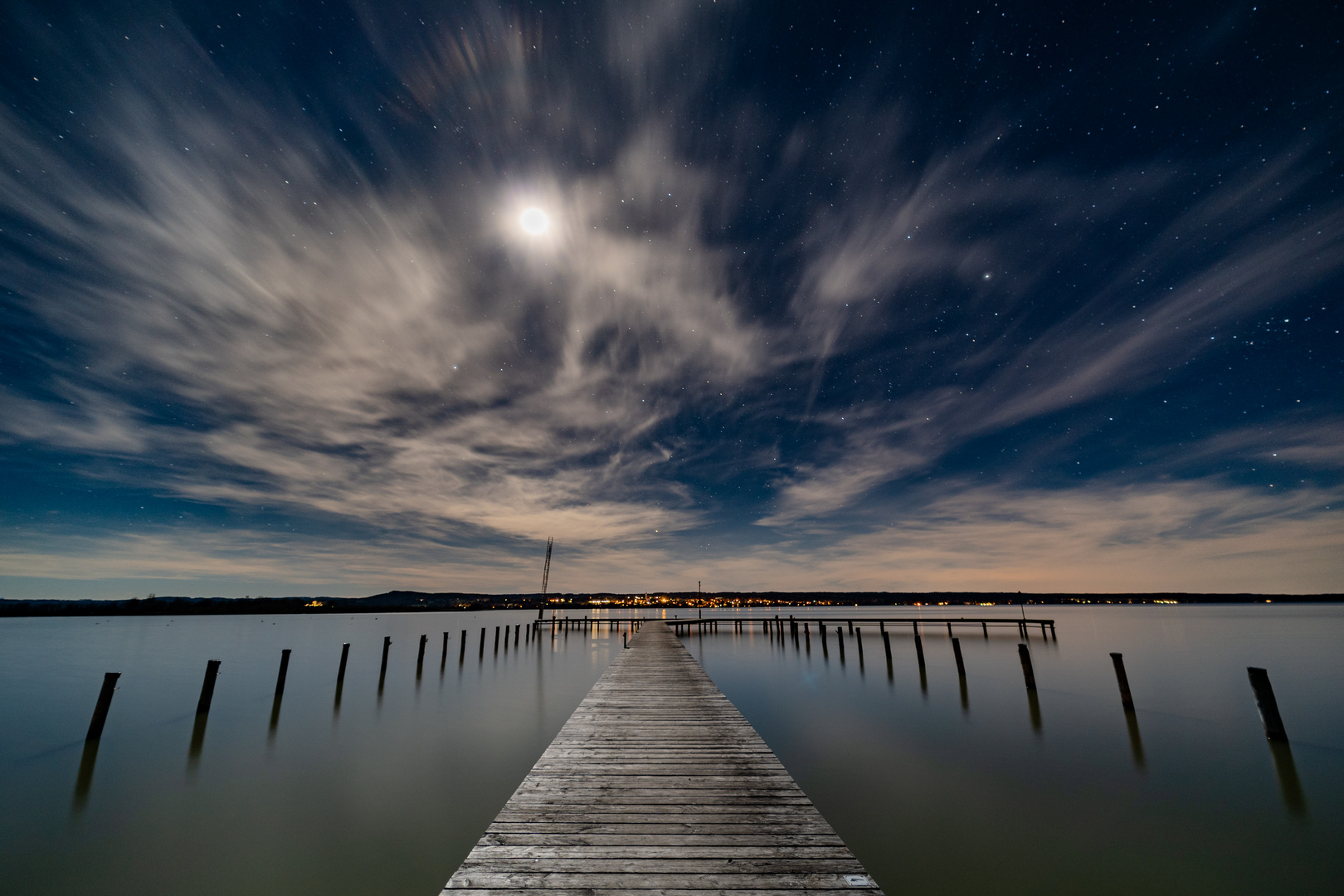 Steg am Ammersee - Nachtfotografie