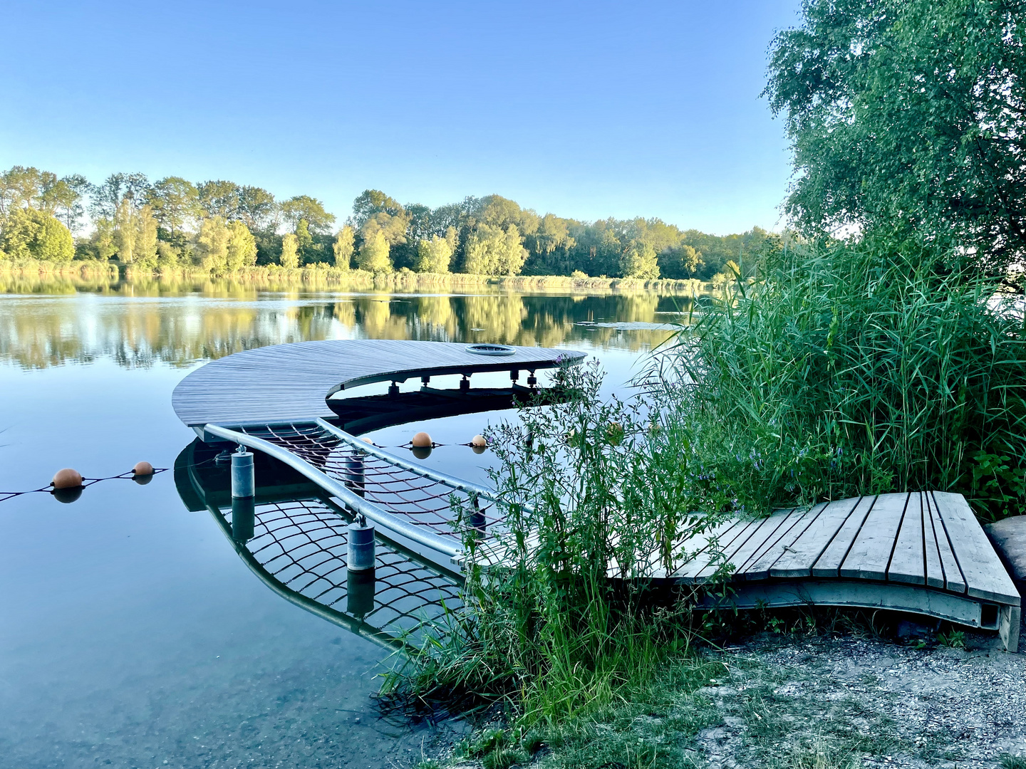 Steg am Baggersee