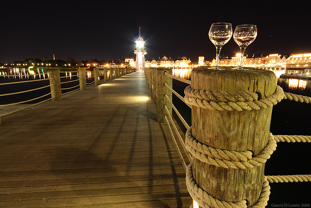 Steg am Disney Boardwalk