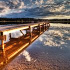 Steg am Elbsee im Allgäu