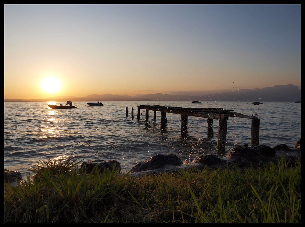 Steg am Gardasee