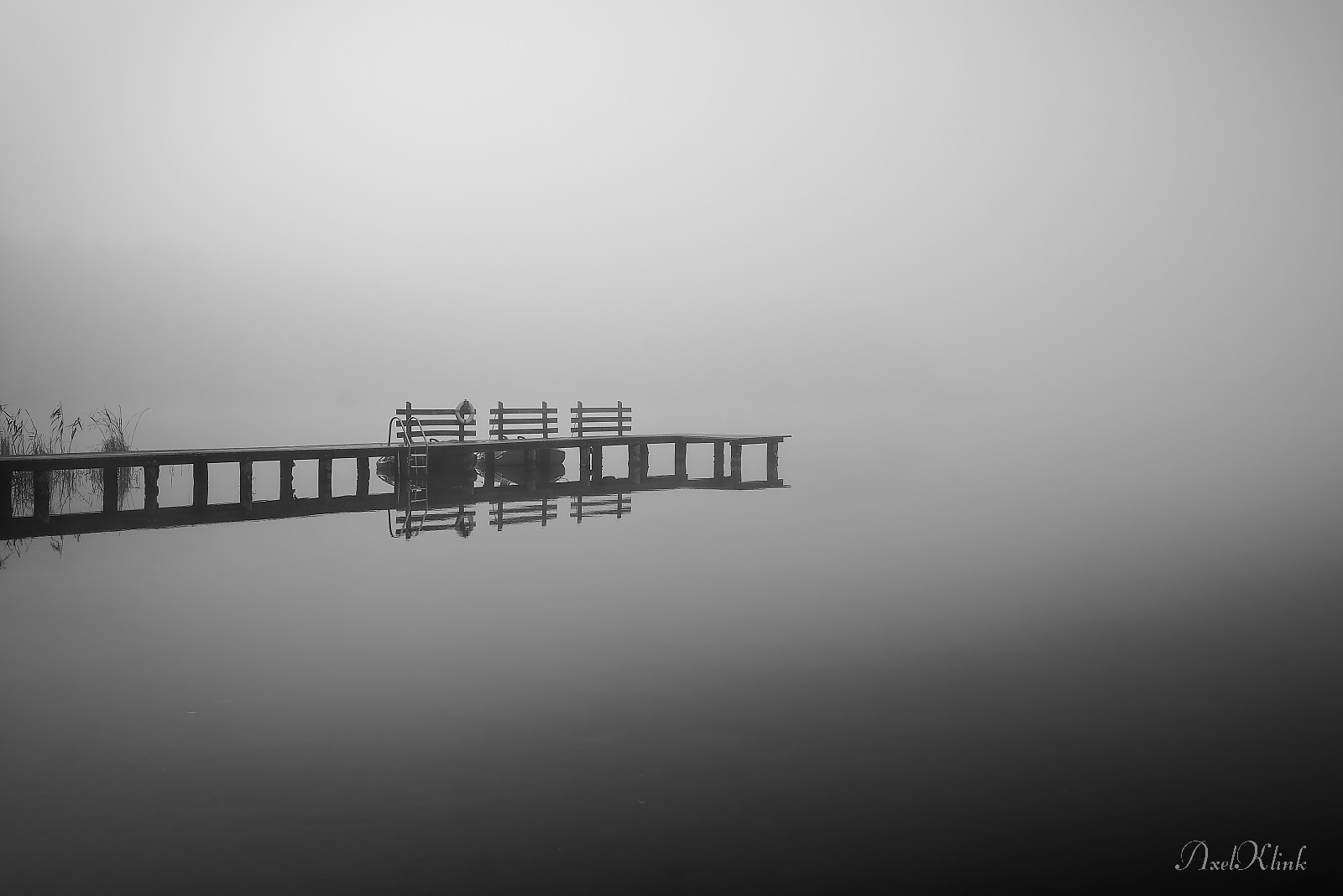 Steg am Morgen am Blanker See