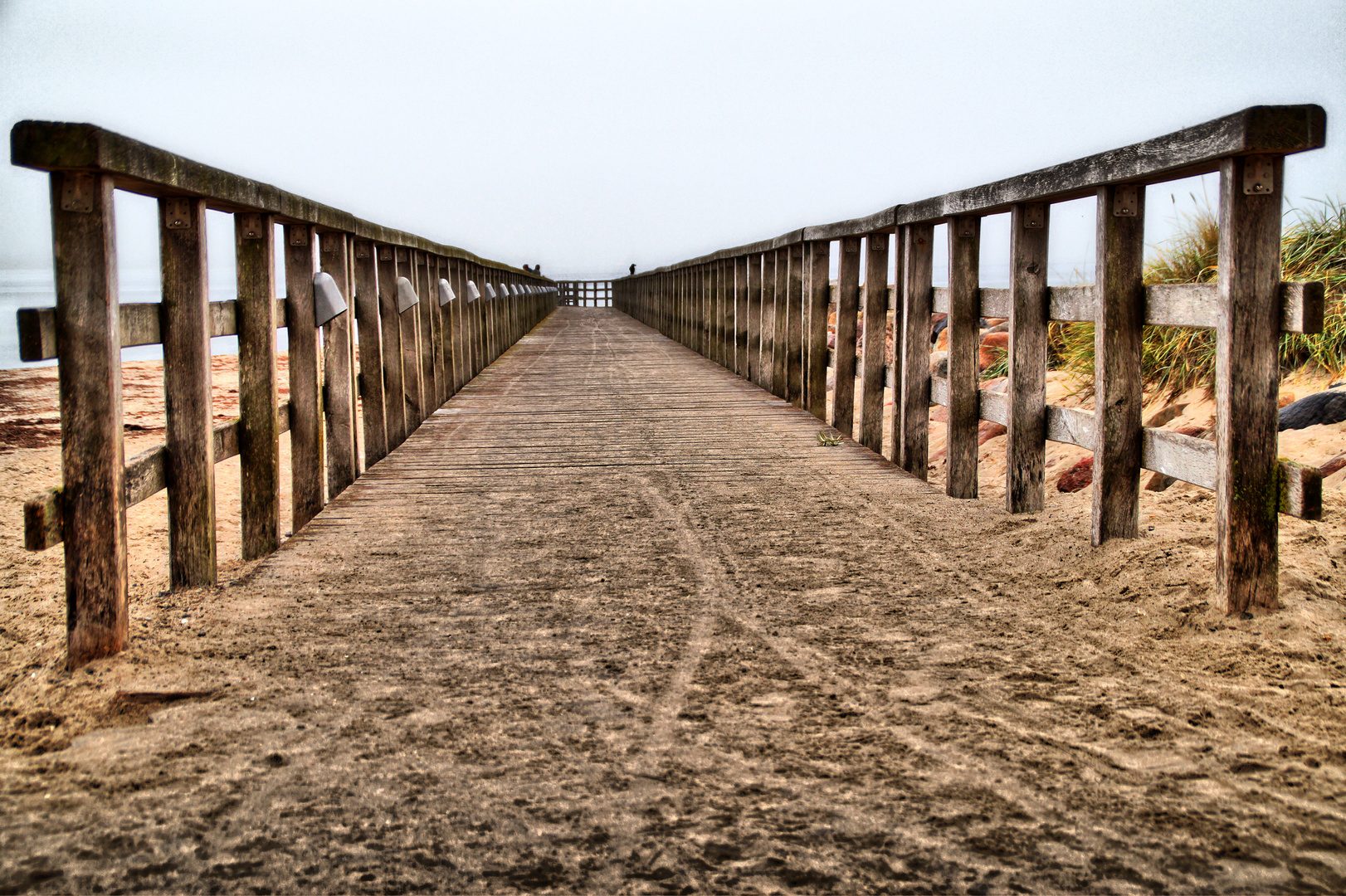 Steg am Strand