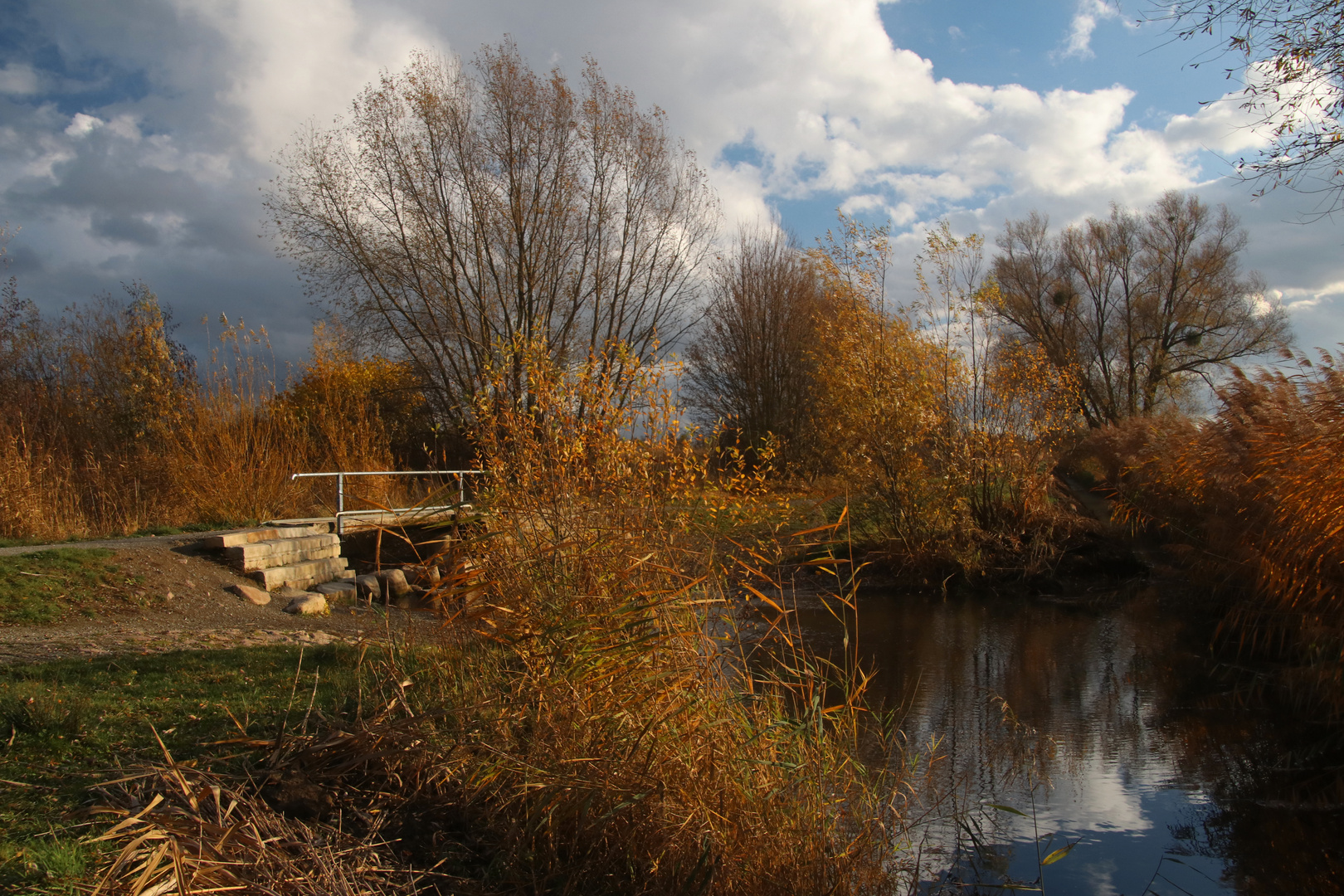 Steg an der Einmündung