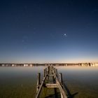 Steg bei Vollmond am Ammersee