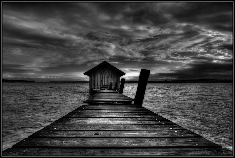 Steg Geschichten Bild Foto Von Barbara Er Aus Natur Schwarz Weiss Fotografie Fotocommunity
