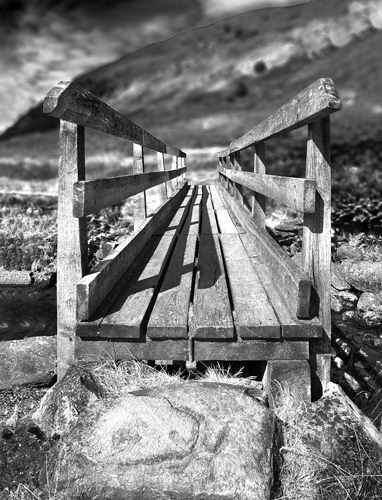 Steg im Glen Nevis, Schottland (GB)