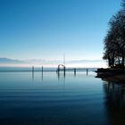 Steg in der Wasserburger Bucht Bodensee