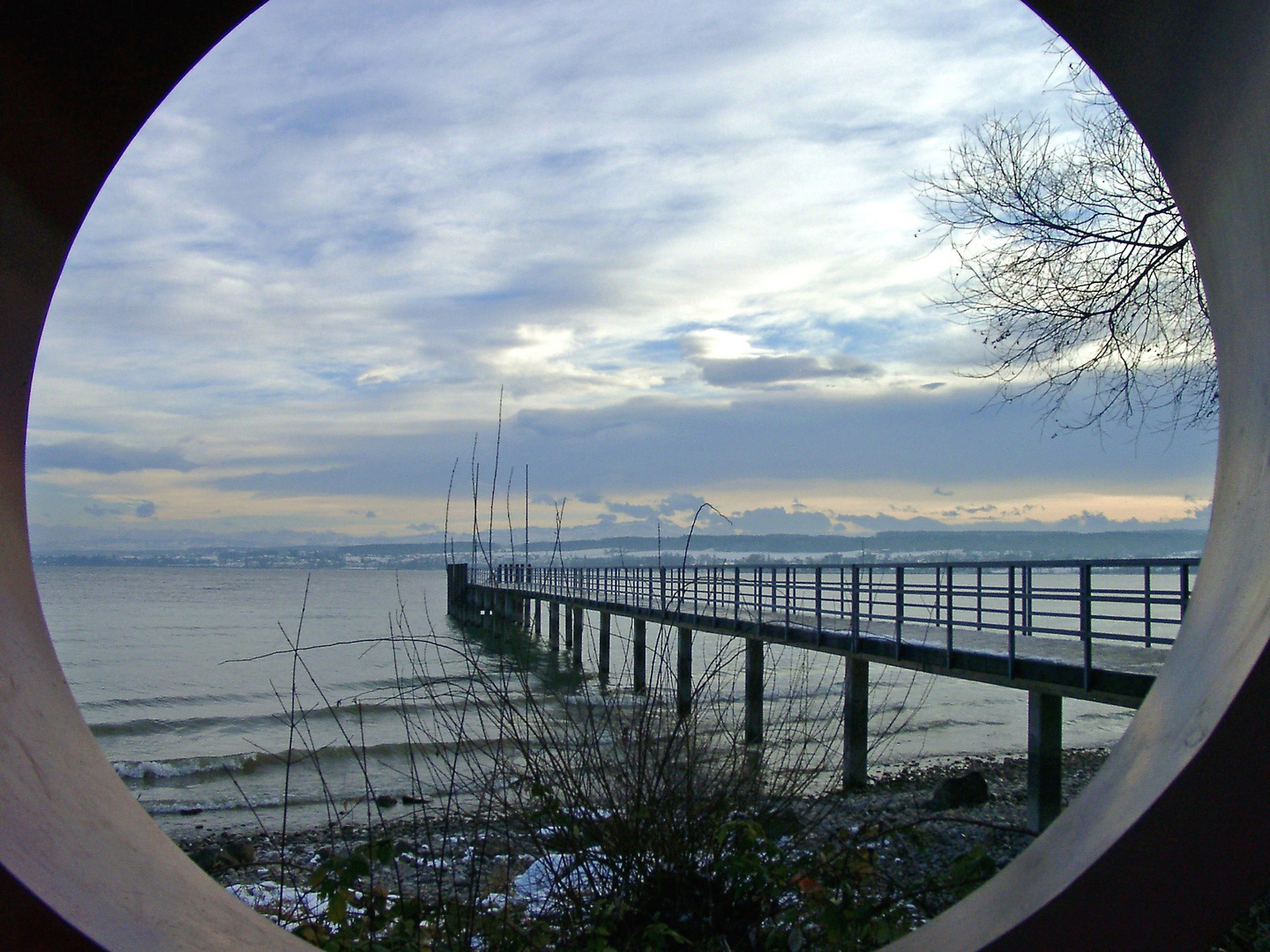 Steg oder Brücke