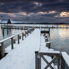 Steganlage am Hemmelsdorfer See nachdem es auch bei uns etwas Schnee gab.