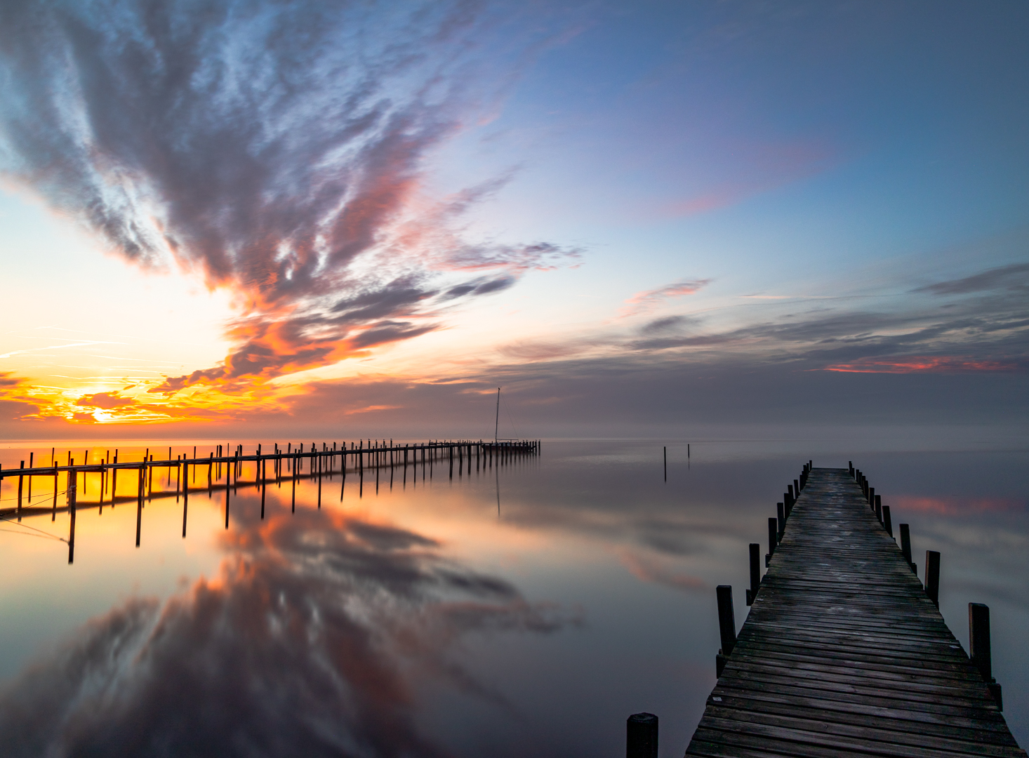 Stege am Meer 