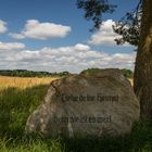 Steht ein Stein in der Landschaft