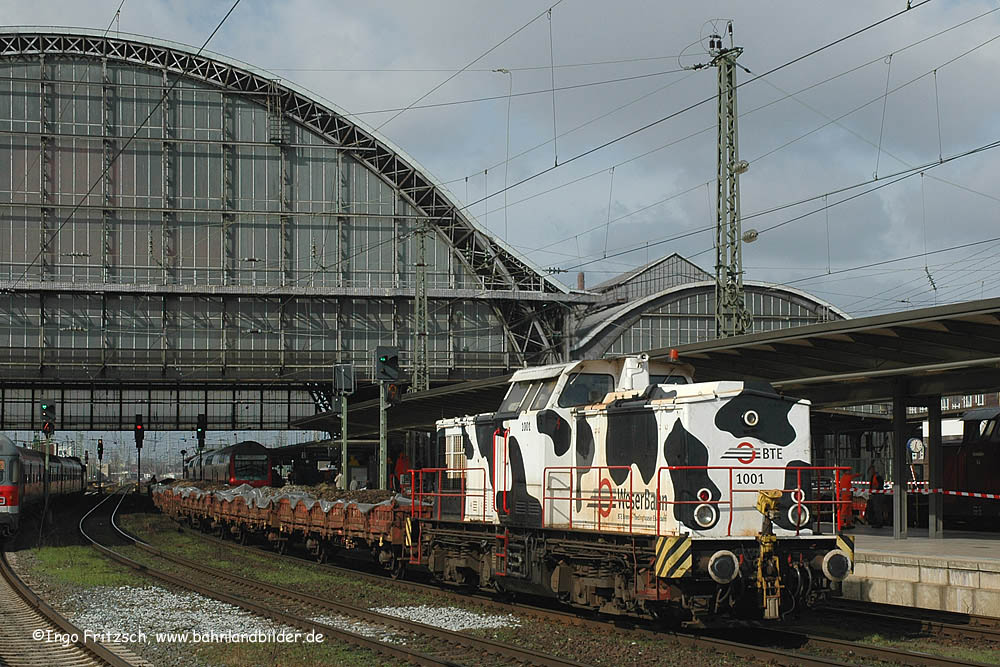 steht mal eine Kuh im Bahnhof...