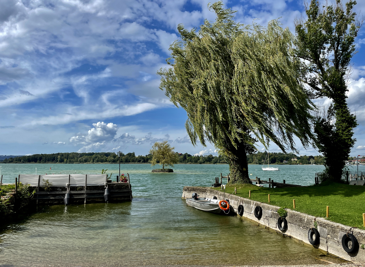 steife Brise am Chiemsee