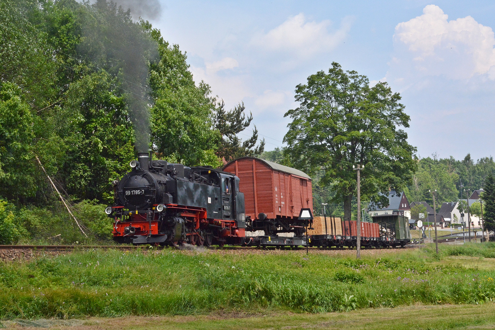 Steigung hinter Hammerunterwiesenthal