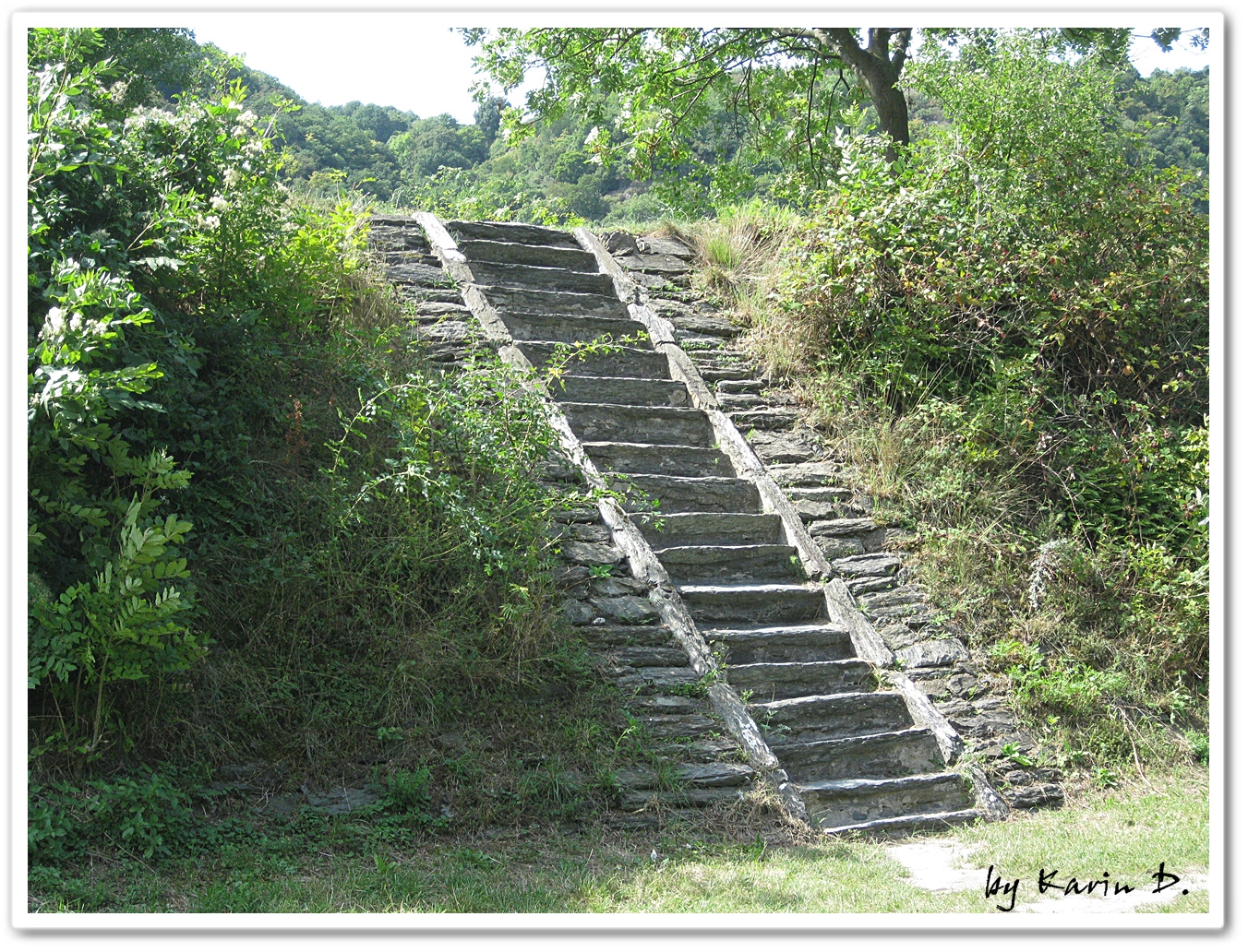 steil nach oben....