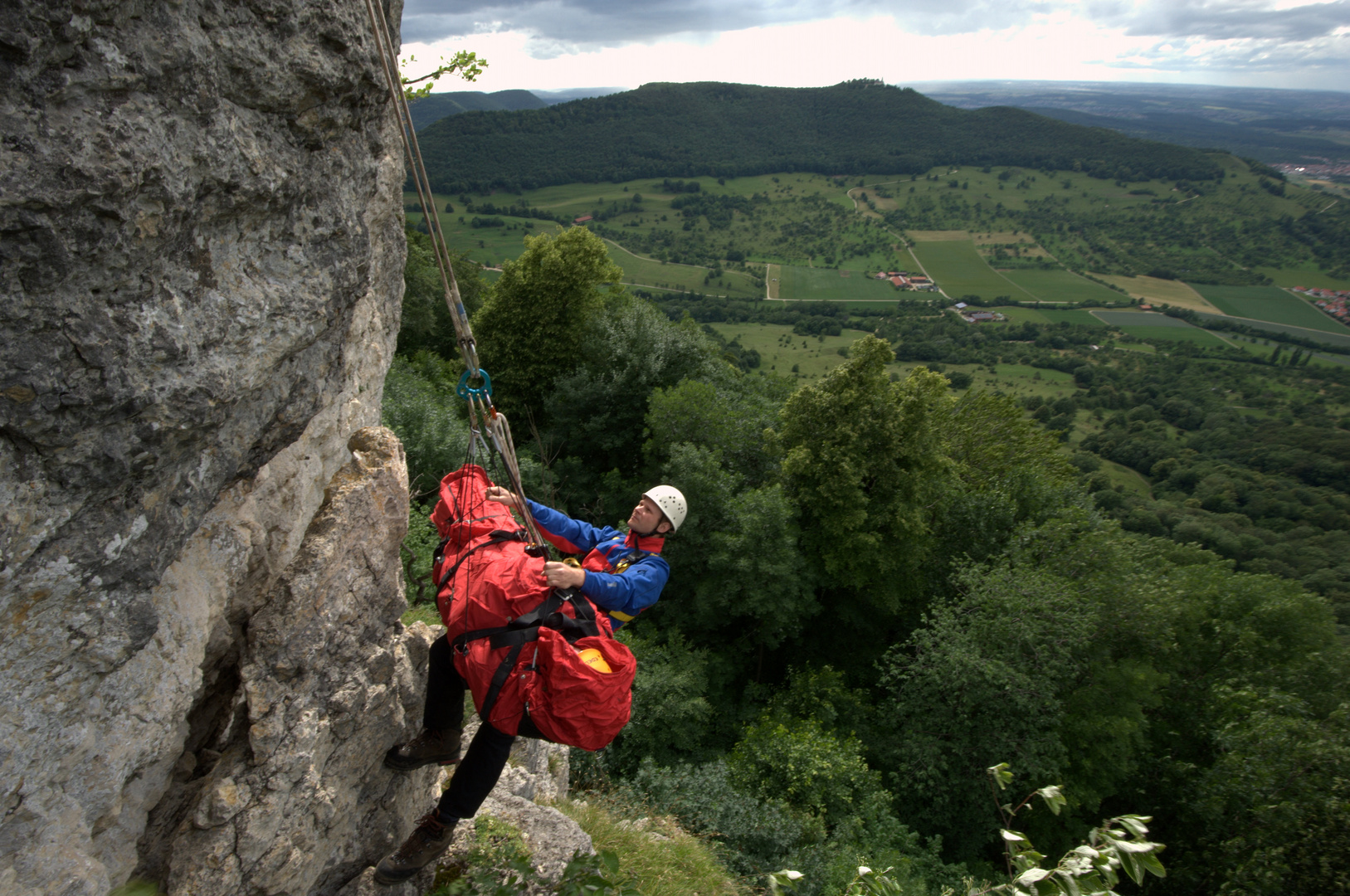 steiler Abtransport am Breitenstein