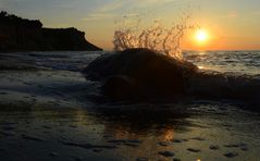 Steilküste am Abend