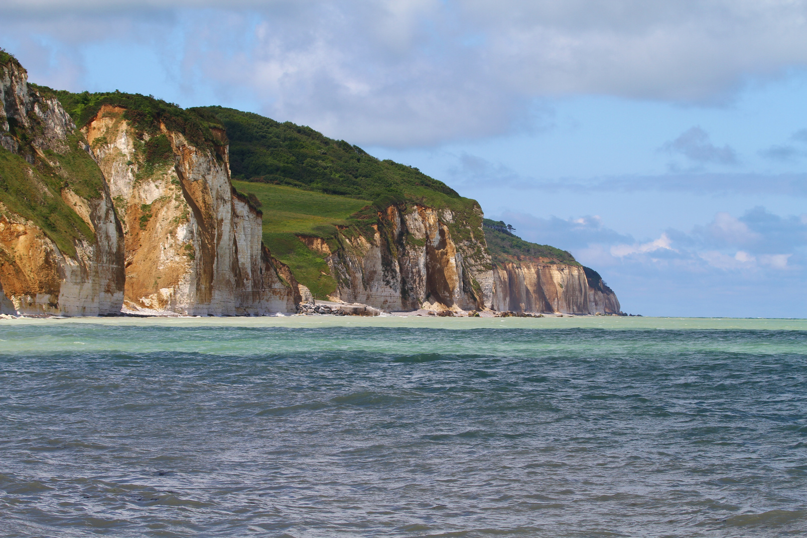 Steilküste bei Quiberville Glisse in der Normandie