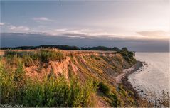 Steilküste Boltenhagen beim Sonnenuntergang