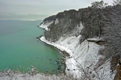 Steilküste im Winter