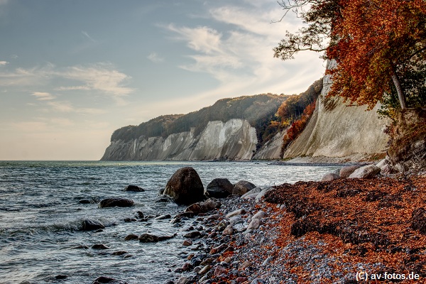 Steilküste Insel Rügen im Herbst