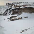 Steilküste Schönhagen versinkt im Schnee
