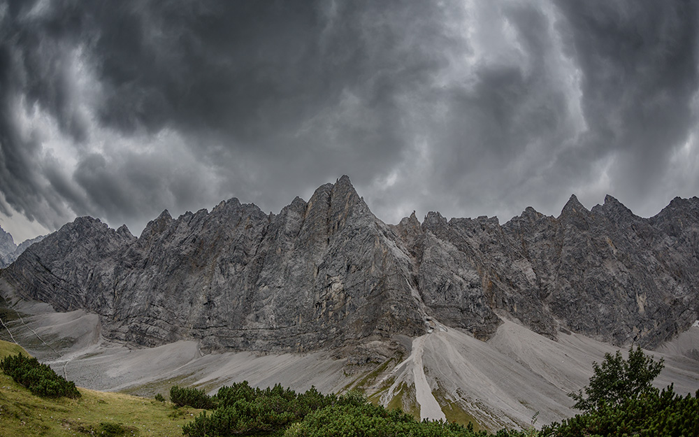 Steilwand gegenüber der Falkenhütte