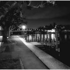 Stein am Rhein bei Nacht s/w