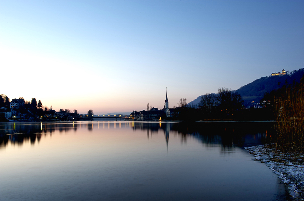 Stein am Rhein im Abendlicht