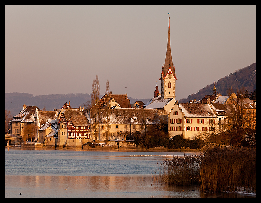 Stein am Rhein im Morgenlicht