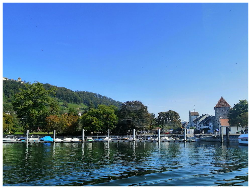 Stein am Rhein verlassend...