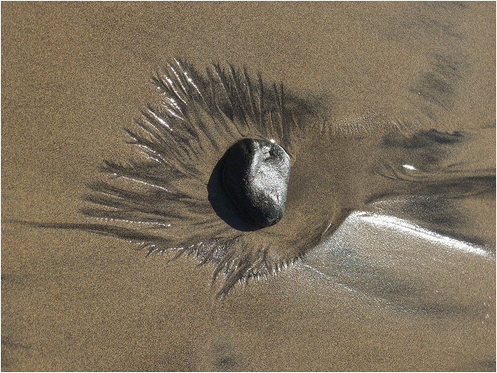 Stein am Strand