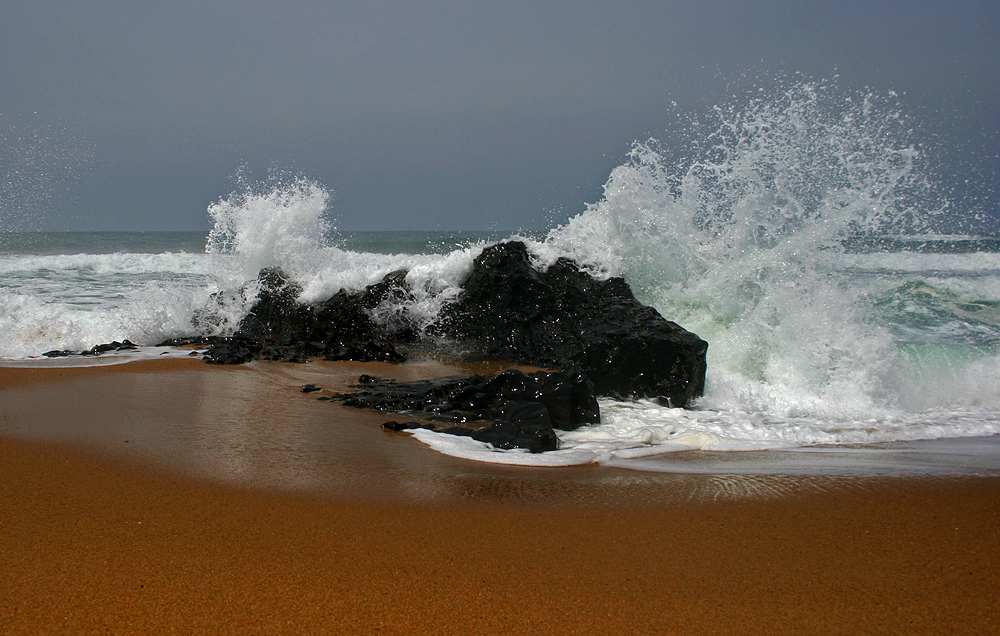 Stein am Strand