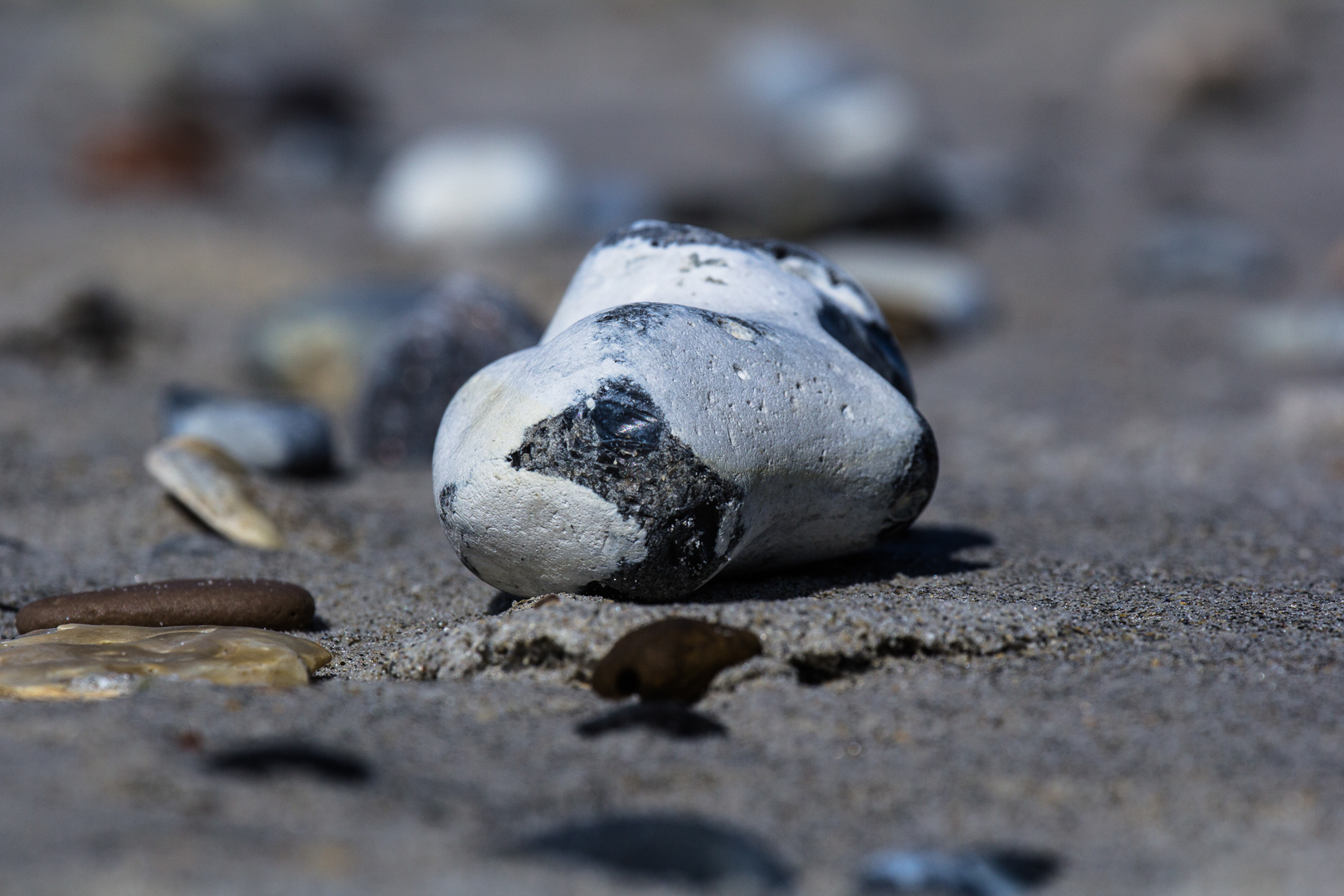 Stein am Strand