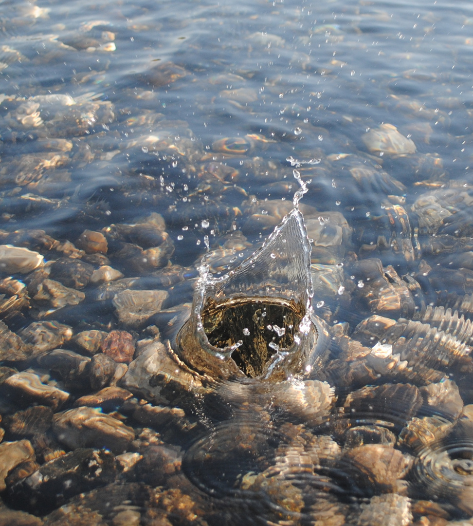 Stein bricht Wasser