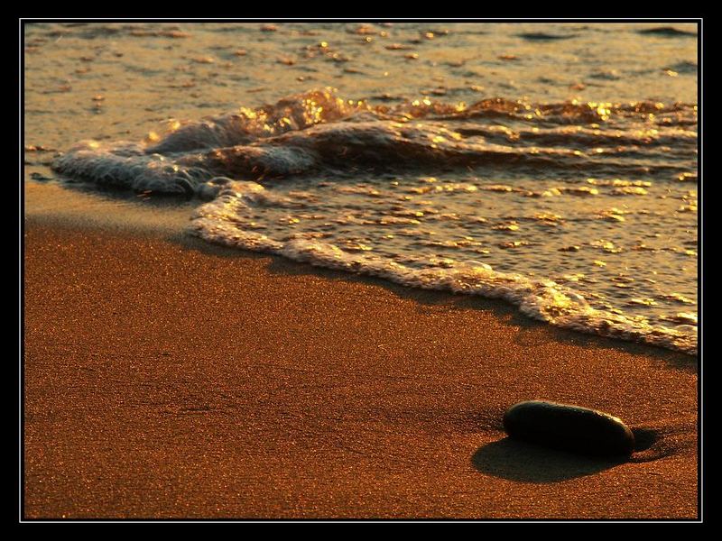 Stein im Sand