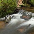 Stein in der Schlucht