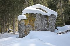 Stein mit Haube in Südtirol