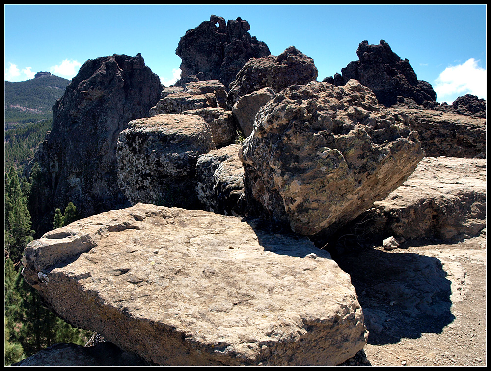 Stein-Stillleben beim Roque Nublo